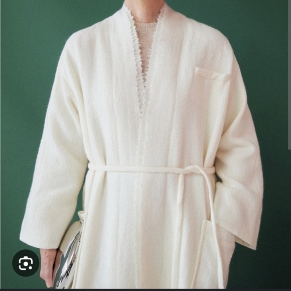259$ ZARA White Ecru MANTECO WOOL COAT ZW Limited Edition  COLLECTION - Picture 4 of 4